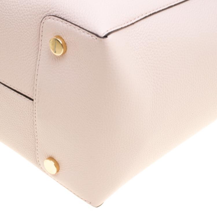 Pre Owned Michael Kors Soft Pink Leather Large Mercer Satchel