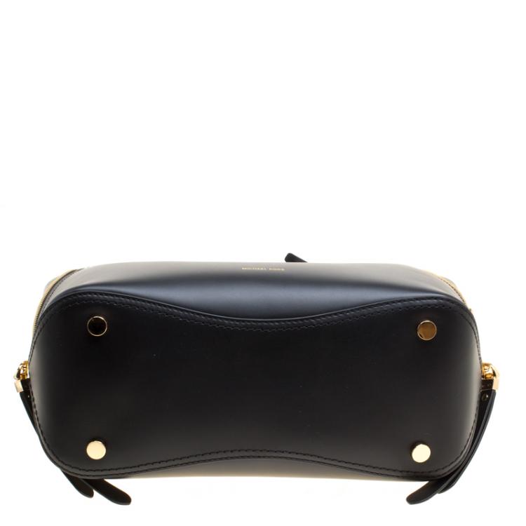 Pre Owned Michael Kors Black Leather Medium Blakely Tote