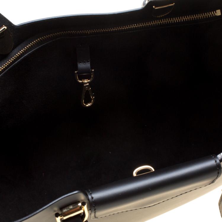 Pre Owned Michael Kors Black Leather Medium Blakely Tote