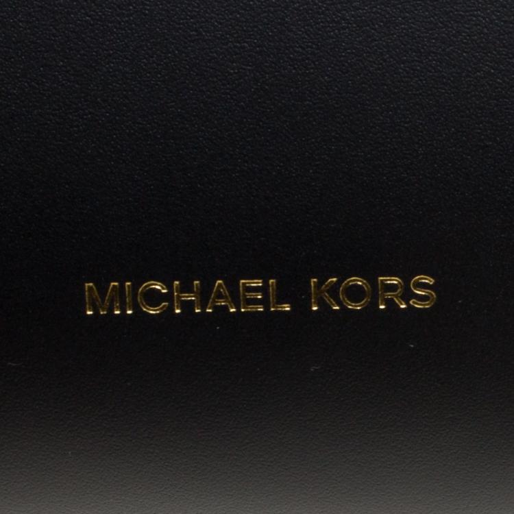 Pre Owned Michael Kors Black Leather Medium Blakely Tote