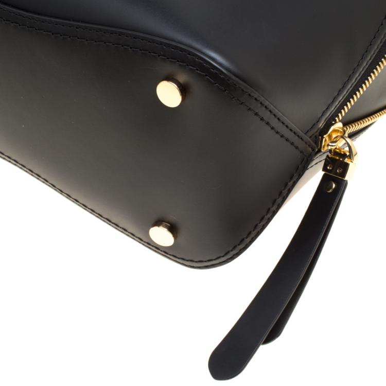 Pre Owned Michael Kors Black Leather Medium Blakely Tote