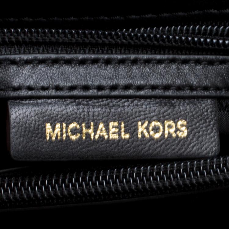 Pre Owned Michael Kors Black Quilted Leather Large Sloan Studded Chain Shoulder Bag