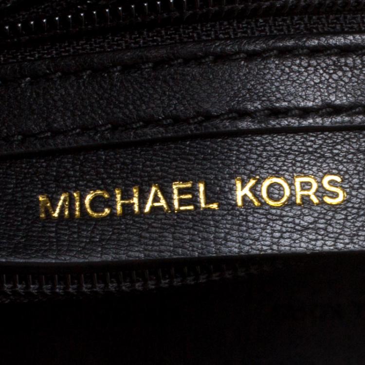 Pre Owned Michael Kors Black Leather Small Sloan Studded Chain Shoulder Bag