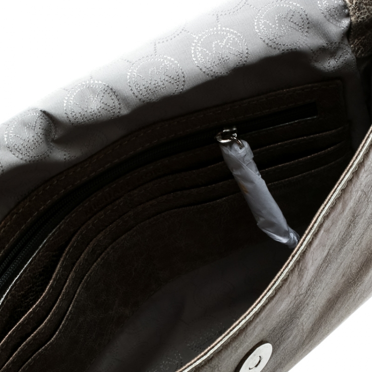 Pre Owned Michael Kors Khaki Green Leather Chelsea Shoulder Bag