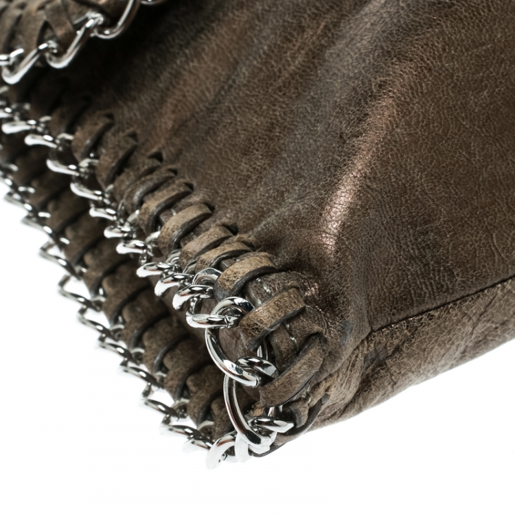 Pre Owned Michael Kors Khaki Green Leather Chelsea Shoulder Bag