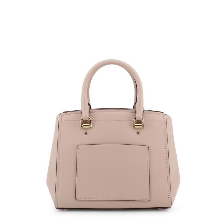 Pre Owned Michael Kors Soft Pink Leather Medium Benning Satchel Bag