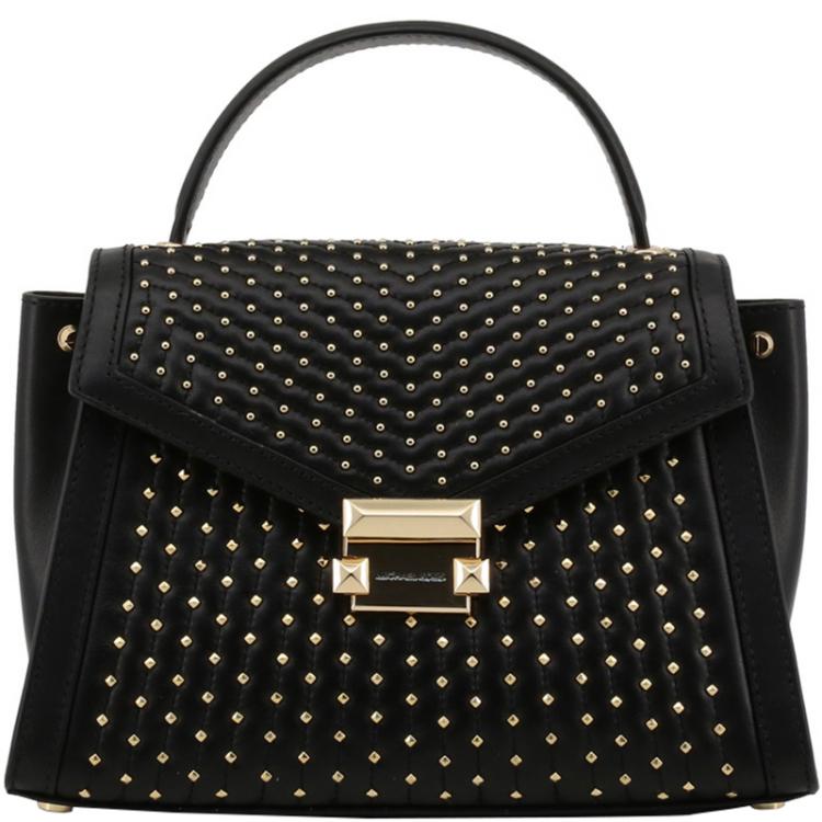 michael kors black satchel bag