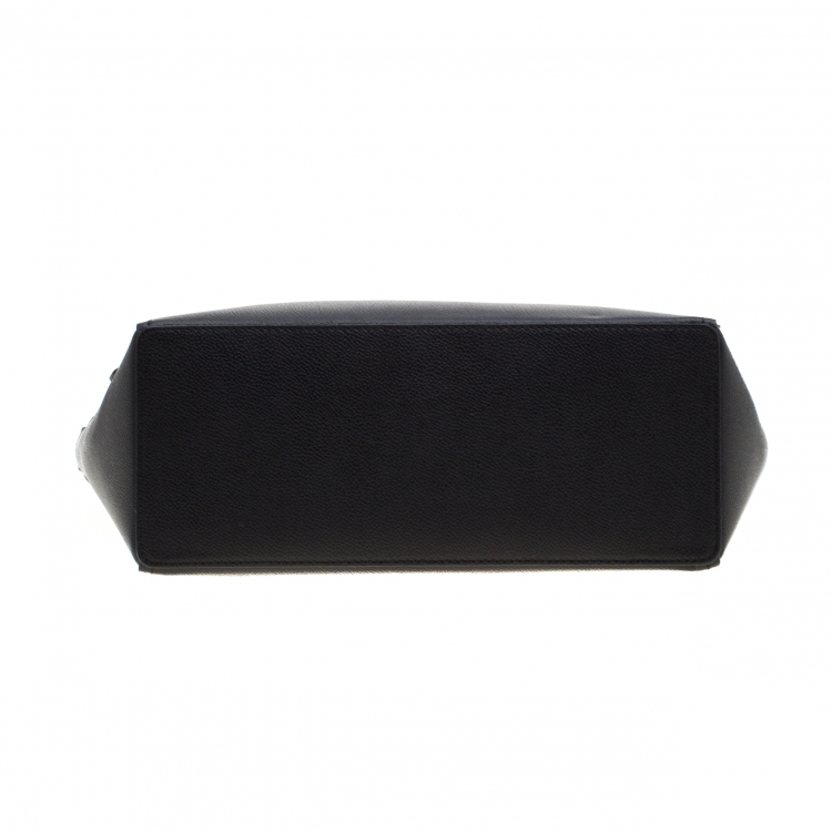 Pre Owned Michael Kors Black Leather Large Cassie Tote