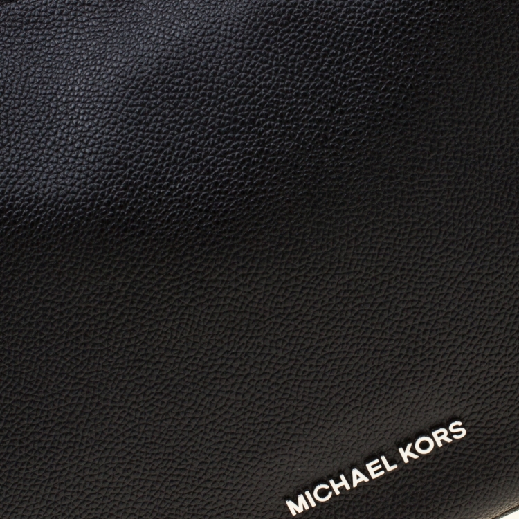 Pre Owned Michael Kors Black Leather Medium Cassie Hobo