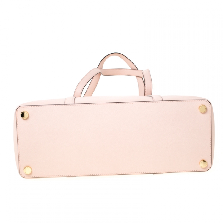 Pre Owned Michael Kors Powder Pink Leather Large Sady Tote 