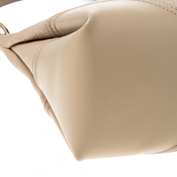 Pre Owned Michael Kors Nude Leather Nicole Shoulder Bag