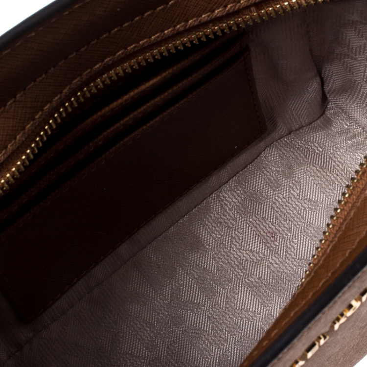 Pre Owned Michael Kors Brown Selma Mini Crossbody Bag