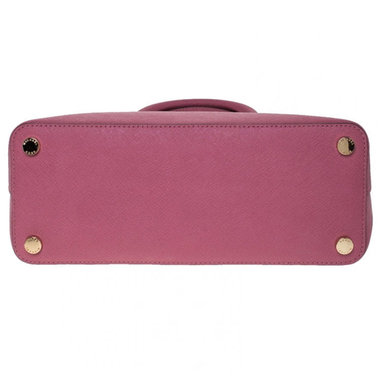 Pre Owned  MICHAEL Michael Kors Pink Saffiano Leather Emmy Satchel