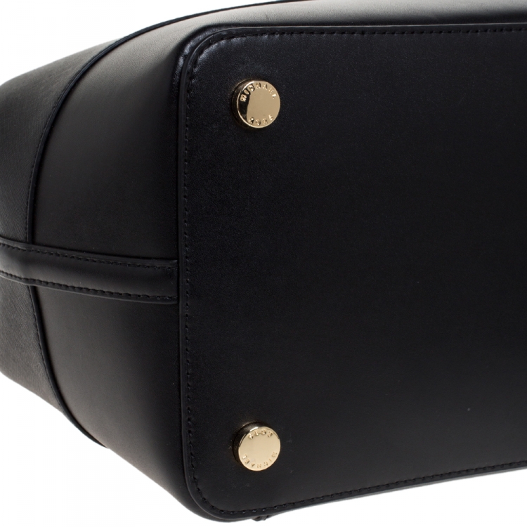 Pre Owned Michael Kors Black Leather Trista Tote