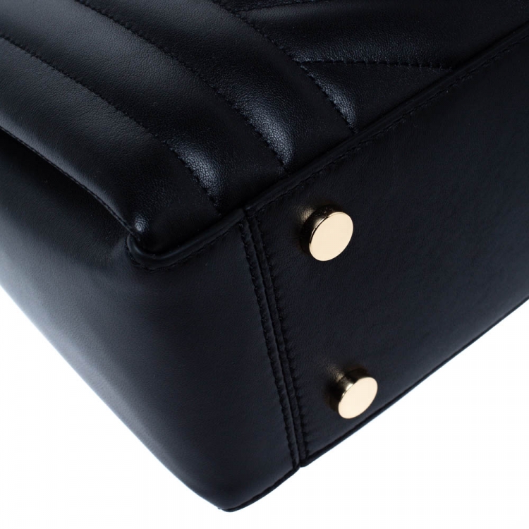 Pre Owned Michael Kors Black Quilted Leather Susan Shoulder Bag