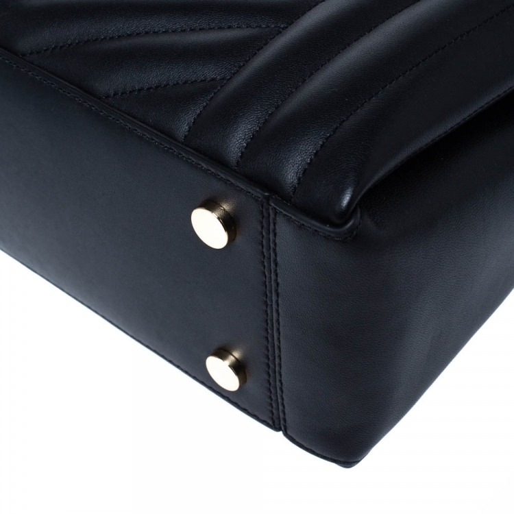 Pre Owned Michael Kors Black Quilted Leather Susan Shoulder Bag