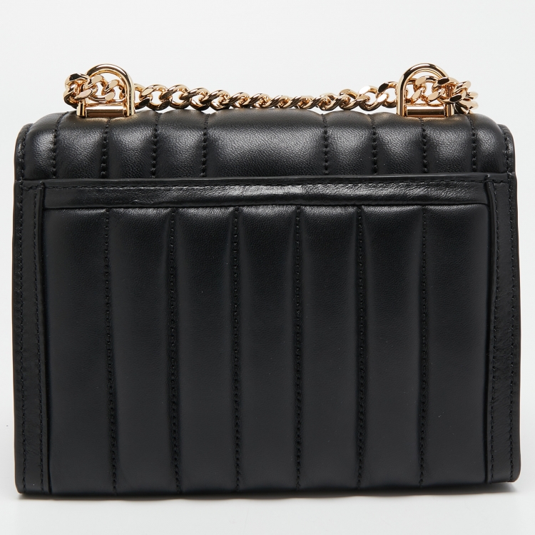Pre Owned Michael Kors Black Quilted Leather Small Whitney Shoulder Bag