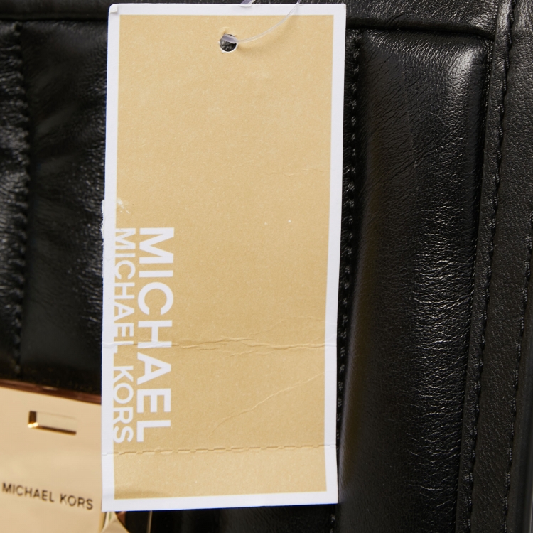 Pre Owned Michael Kors Black Quilted Leather Small Whitney Shoulder Bag