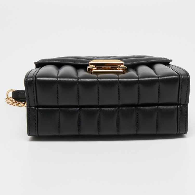 Pre Owned Michael Kors Black Quilted Leather Small Whitney Shoulder Bag