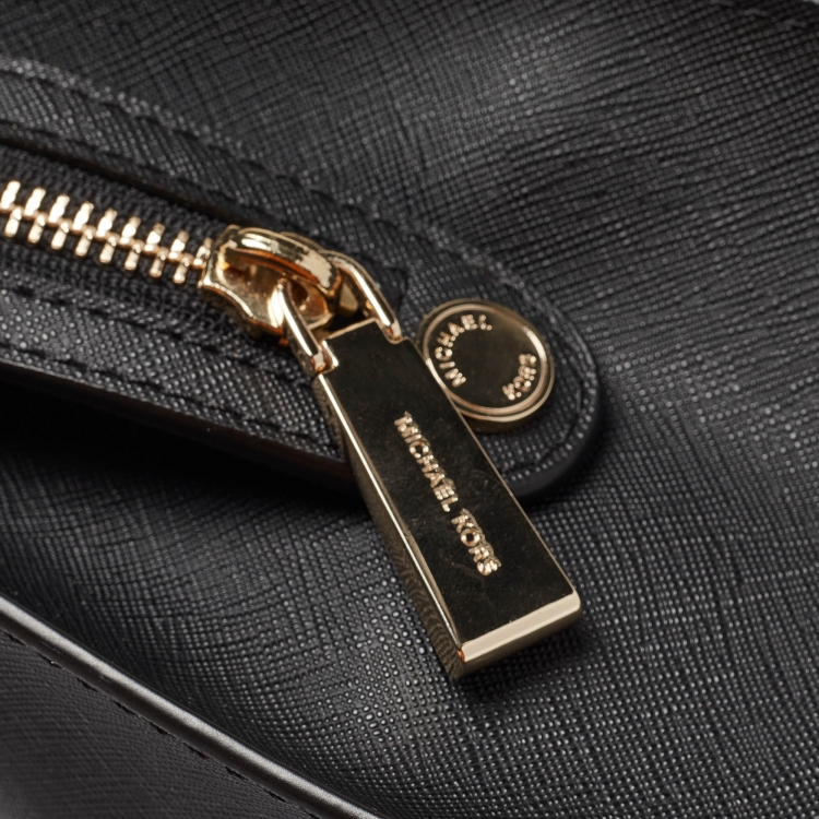 Pre Owned Michael Kors Black Coated Canvas Penny Commuter Backpack