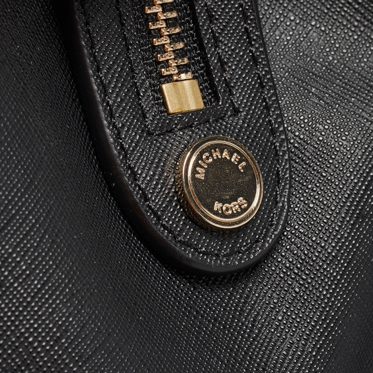 Pre Owned Michael Kors Black Coated Canvas Penny Commuter Backpack
