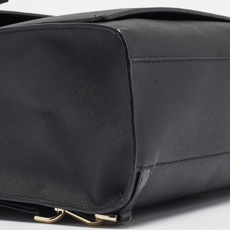 Pre Owned Michael Kors Black Coated Canvas Penny Commuter Backpack