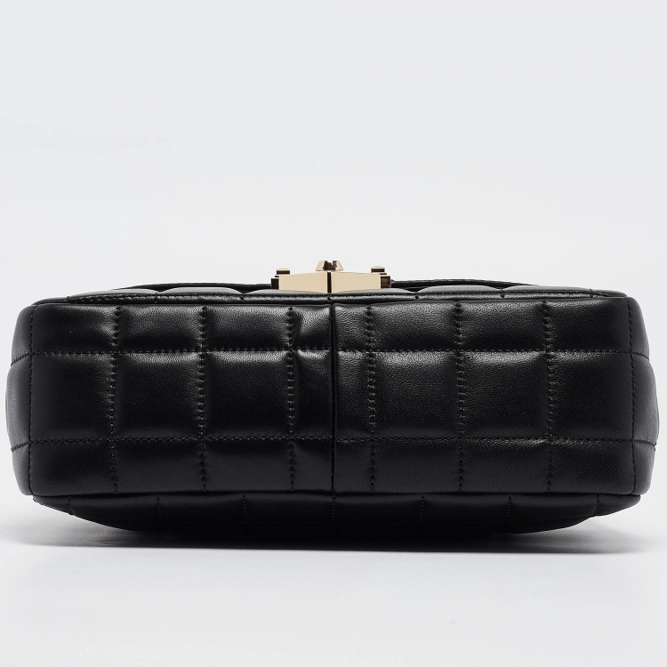 Pre Owned Michael Kors Black Quilted Leather Large Soho Chain Shoulder Bag