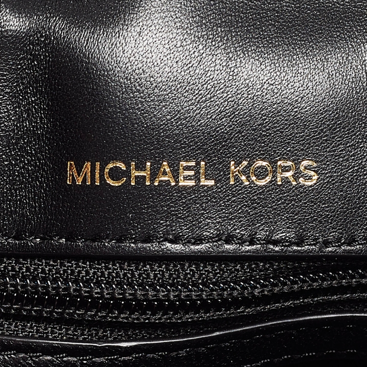 Pre Owned Michael Kors Black Quilted Leather Large Soho Chain Shoulder Bag