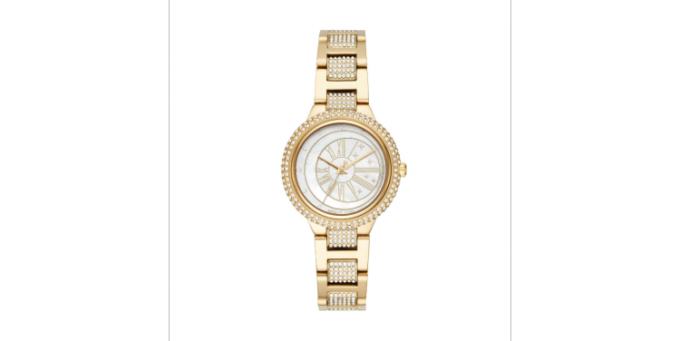 Pre Owned Michael Kors MOP Gold Plated Steel Taryn MK6567 Women's Wristwatch 33MM
