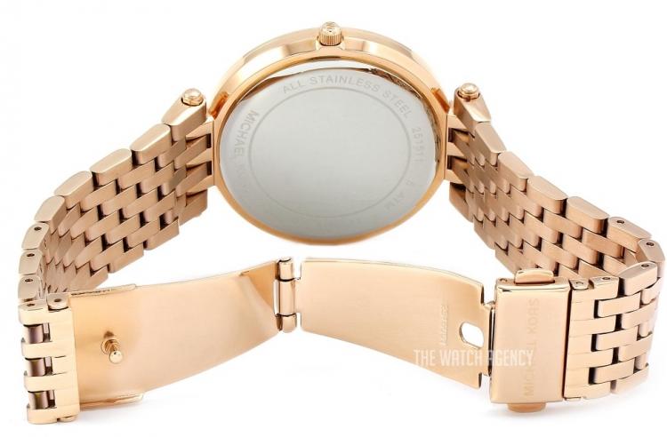 Pre Owned Michael Kors Rose Gold Plated Steel Darci MK3192 Women's Wristwatch 39MM