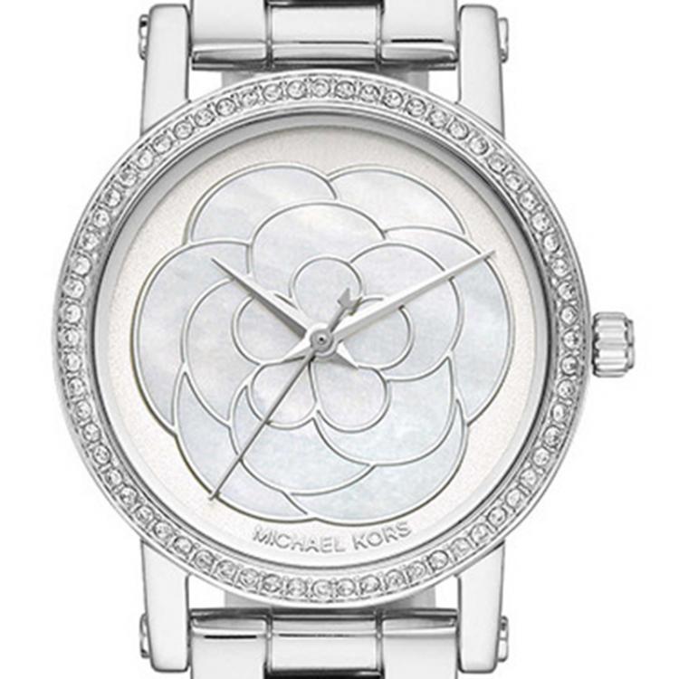 Pre Owned Michael Kors MOP Stainless Steel Petite Norie MK3891 Women's Wristwatch 28MM