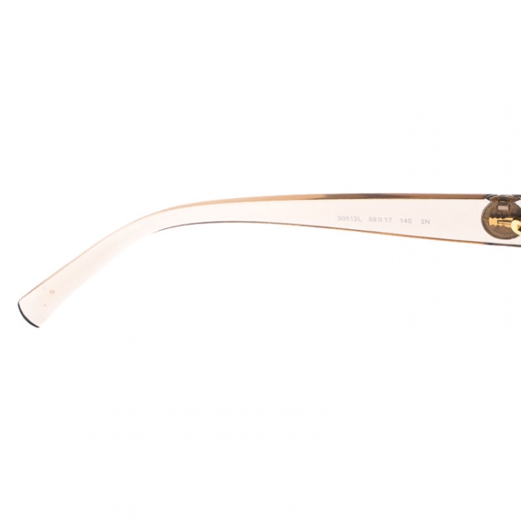 Pre Owned Michael Kors Beige/Brown Gradient MK 6021 Corte Oversized Square Sunglasses