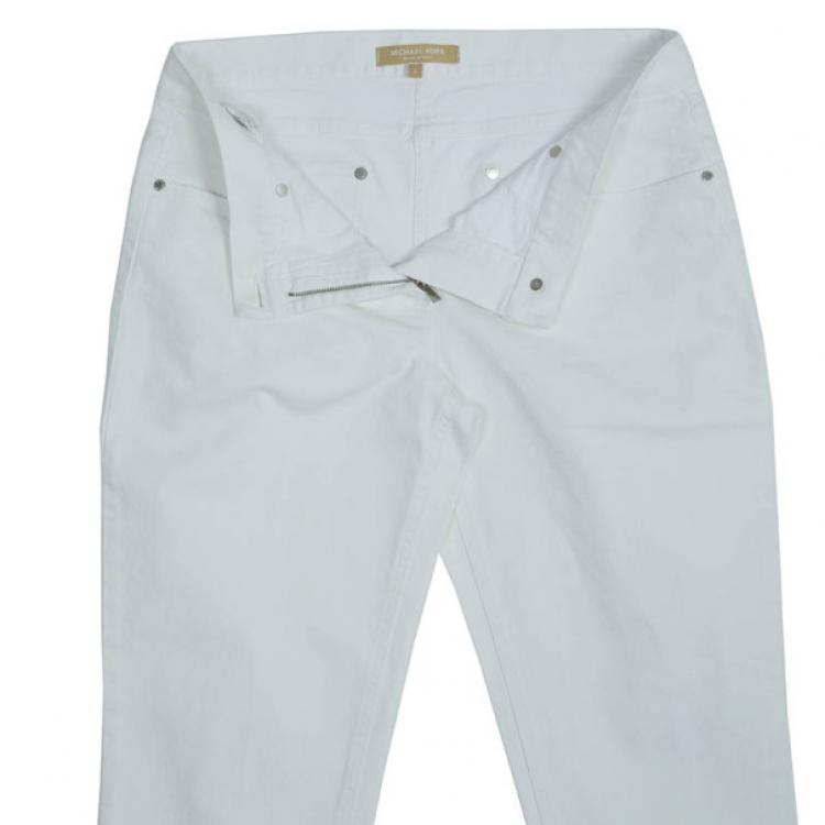 Pre Owned Michael Kors White Jeans M