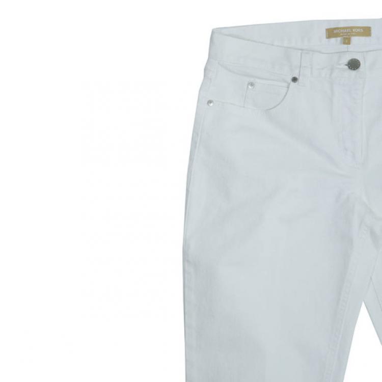 Pre Owned Michael Kors White Jeans M