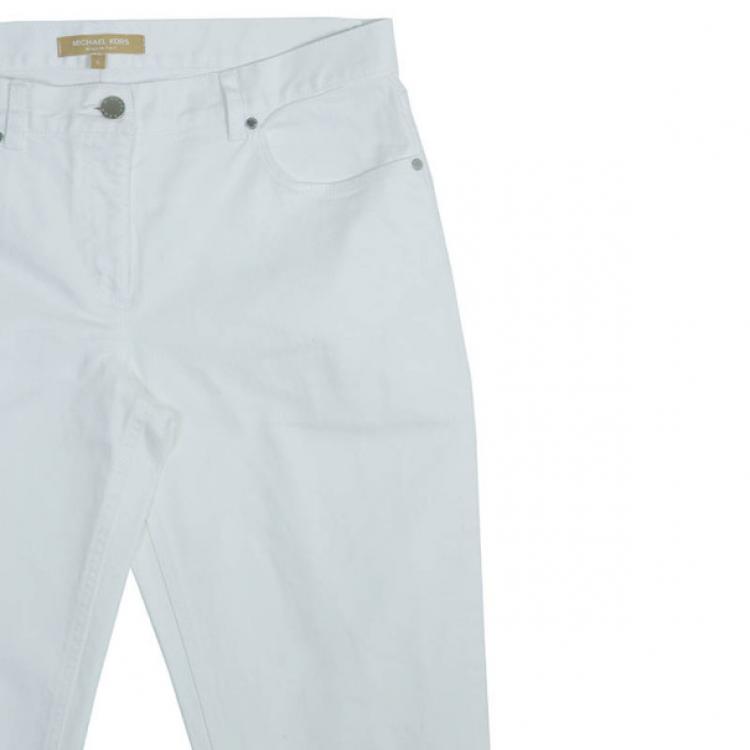 Pre Owned Michael Kors White Jeans M