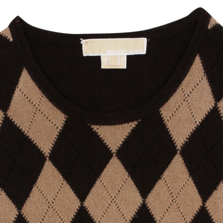 Pre Owned Micheal Kors Cashmere Knit Pull Over L