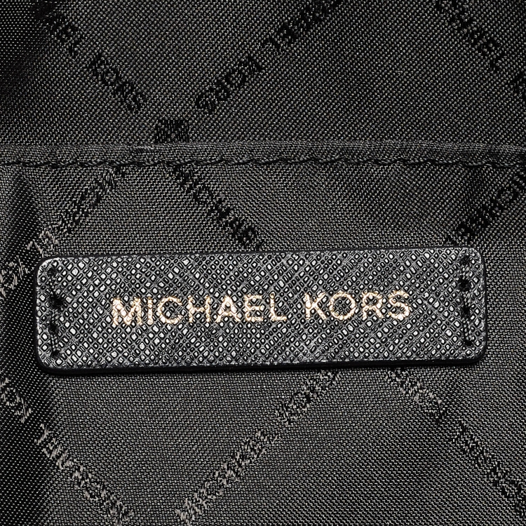 Pre Owned Michael Kors Black Leather Large Sady Shopper Tote