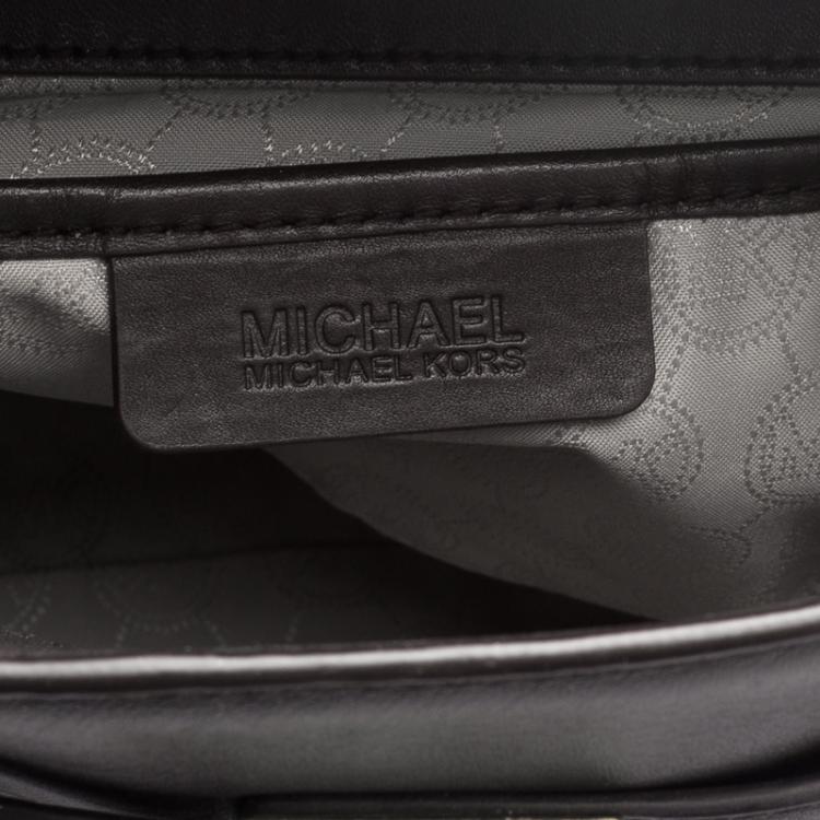 Pre Owned Michael Kors Dark Brown Leather Hamilton Satchel