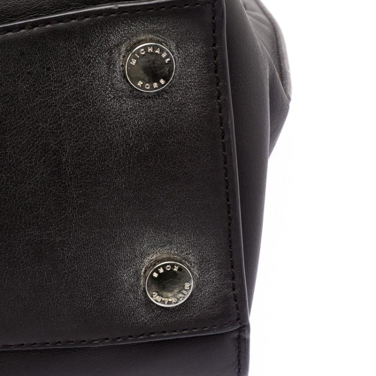 Pre Owned Michael Kors Dark Brown Leather Hamilton Satchel