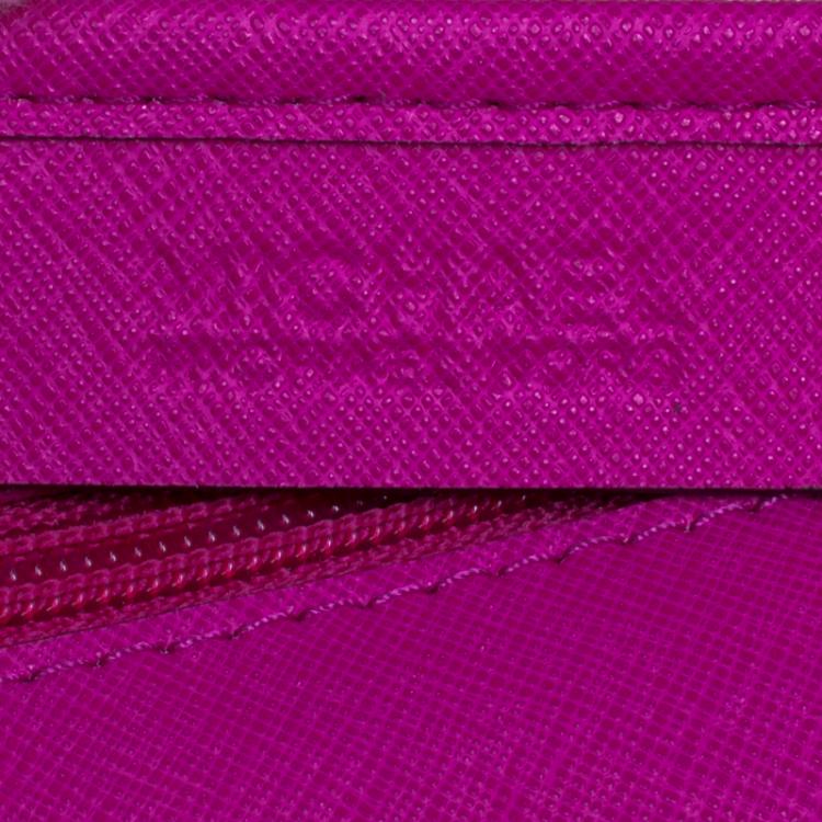 Pre Owned Michael Kors Pink Leather Lana Clutch