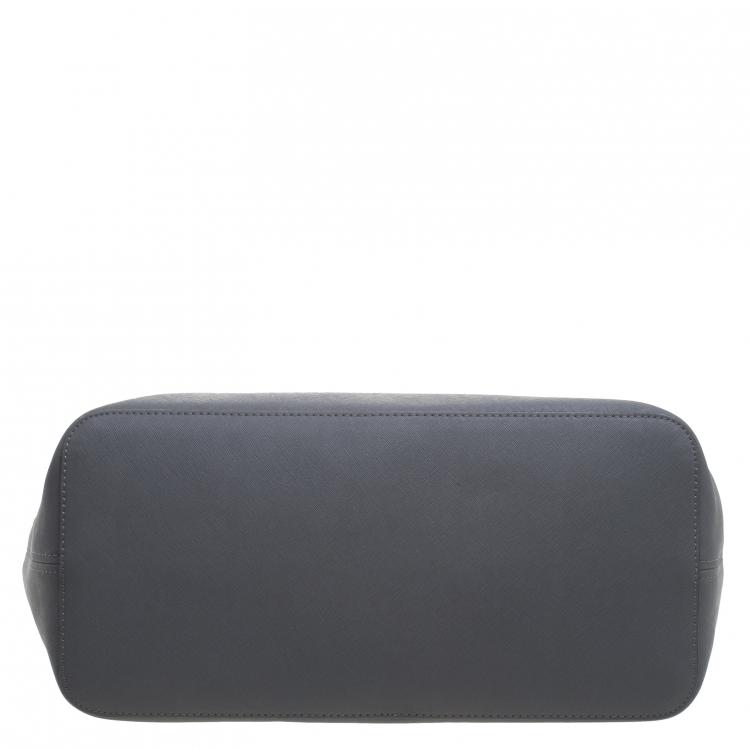 Pre Owned Michael Kors Grey Leather Jetset Tote