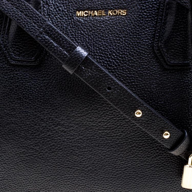 Pre Owned Michael Kors Black Leather Mercer Tote