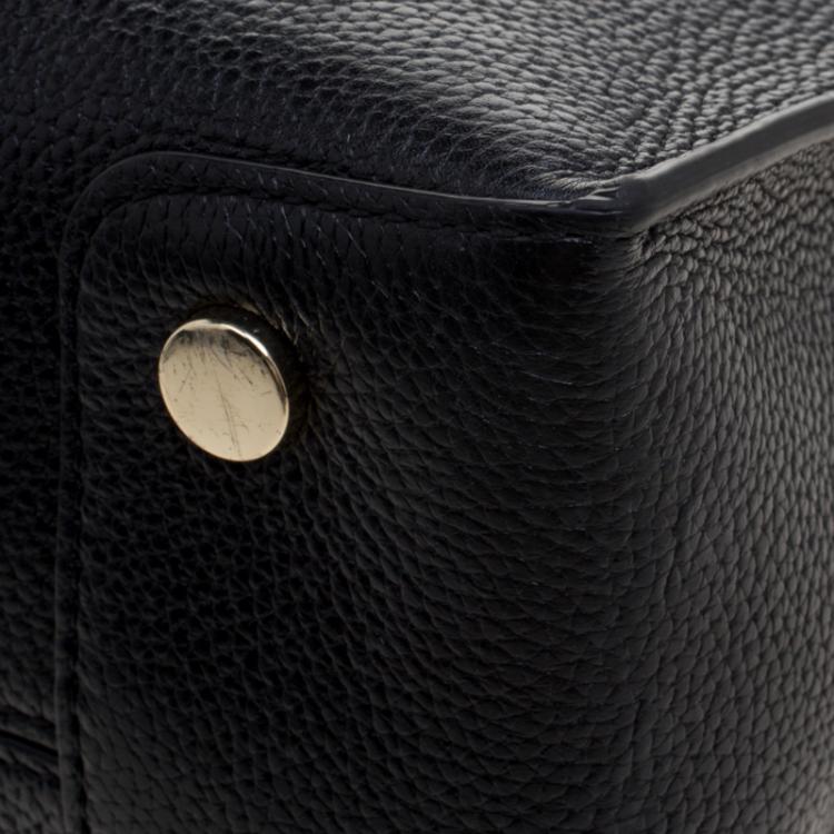 Pre Owned Michael Kors Black Leather Mercer Tote