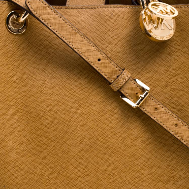 Pre Owned Michael Kors Brown Leather Cynthia Tote