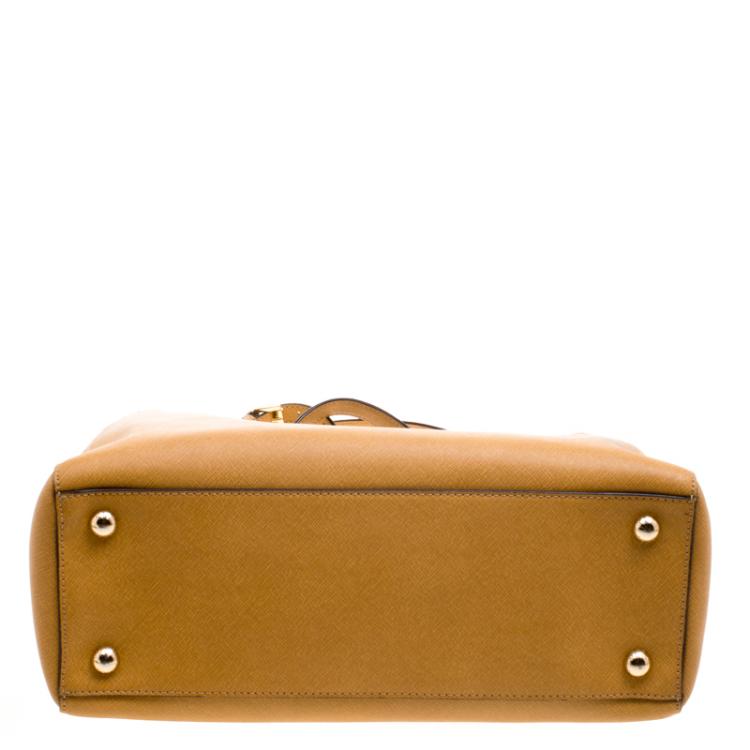 Pre Owned Michael Kors Brown Leather Cynthia Tote