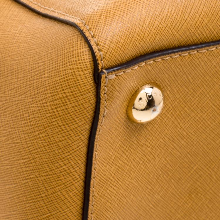 Pre Owned Michael Kors Brown Leather Cynthia Tote