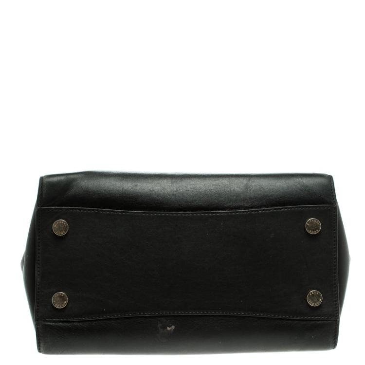 Pre Owned Michael Kors Black Leather Hamilton Satchel