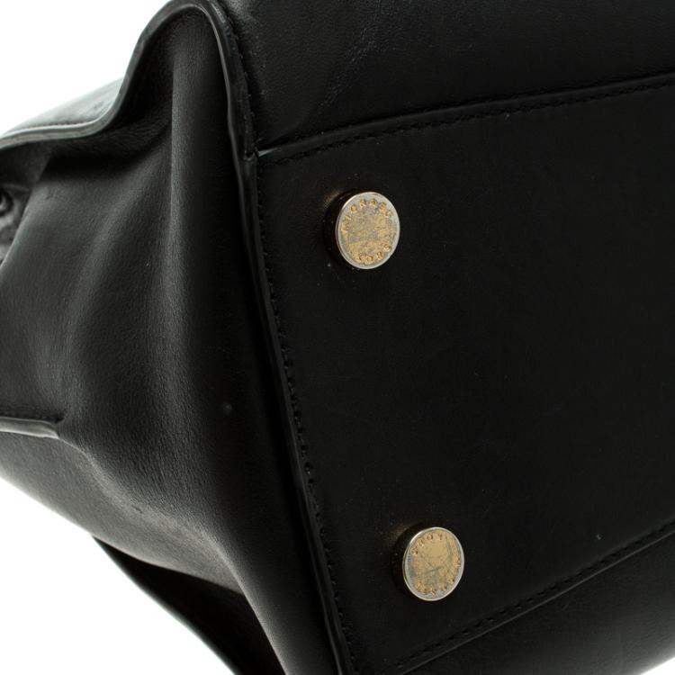 Pre Owned Michael Kors Black Leather Hamilton Satchel