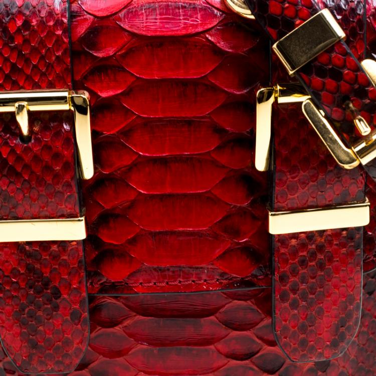 مملوكة مسبقًا Michael Kors Red Python Crossbody Bag