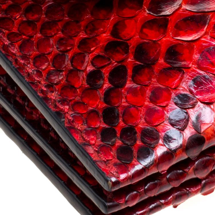 مملوكة مسبقًا Michael Kors Red Python Crossbody Bag